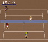 une photo d'Ã©cran de Smash Tennis sur Nintendo Super Nes